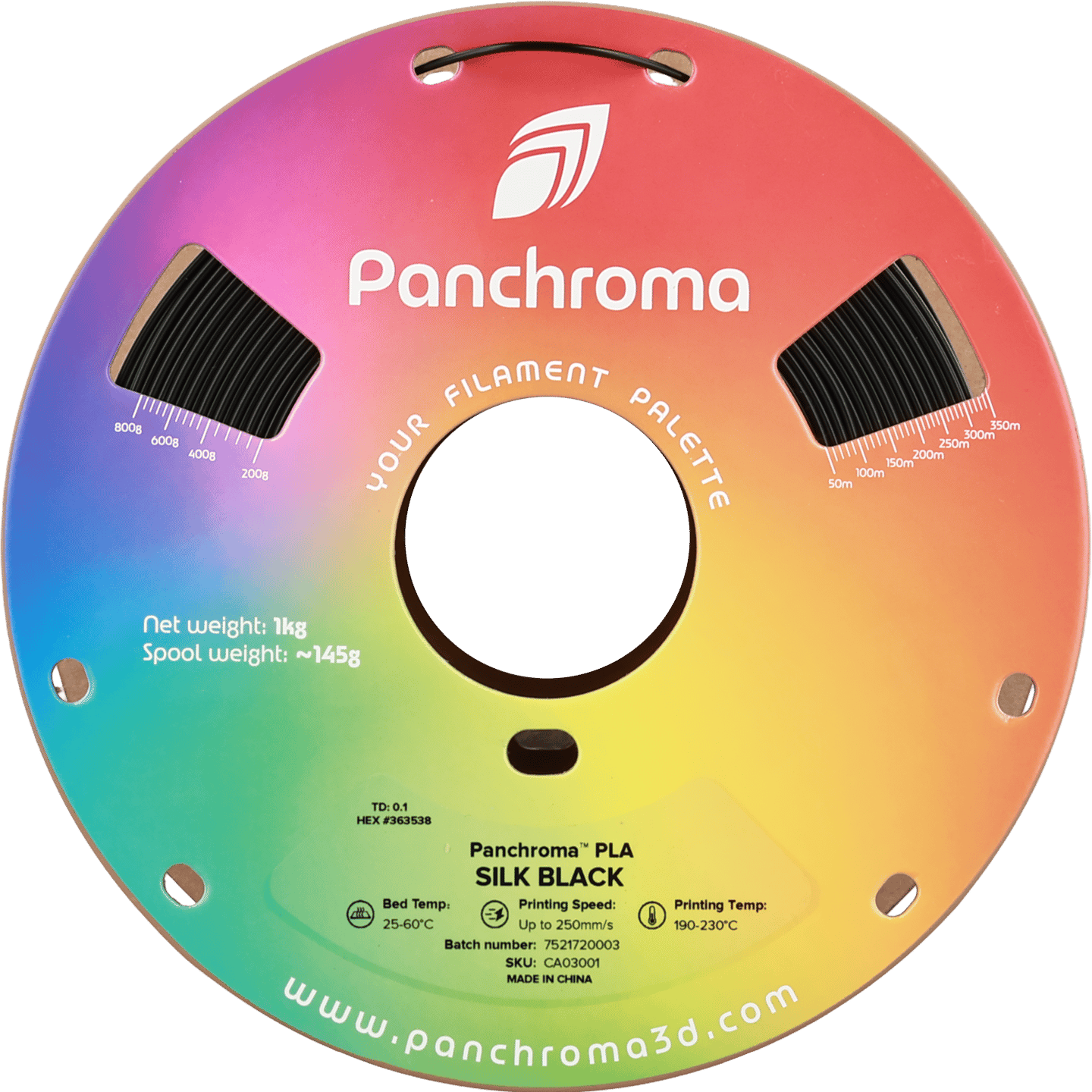 Panchroma Silk PLA Filament Siyah
