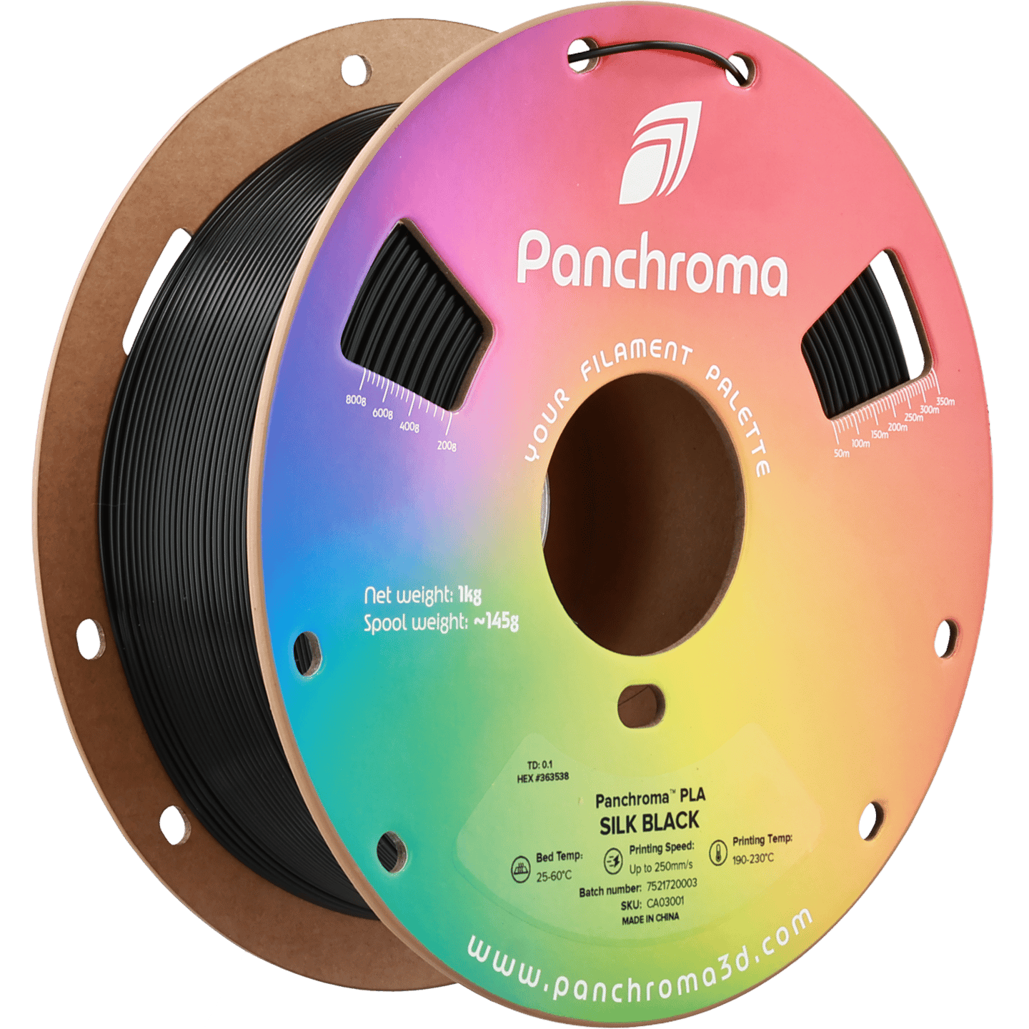 Panchroma Silk PLA Filament Siyah