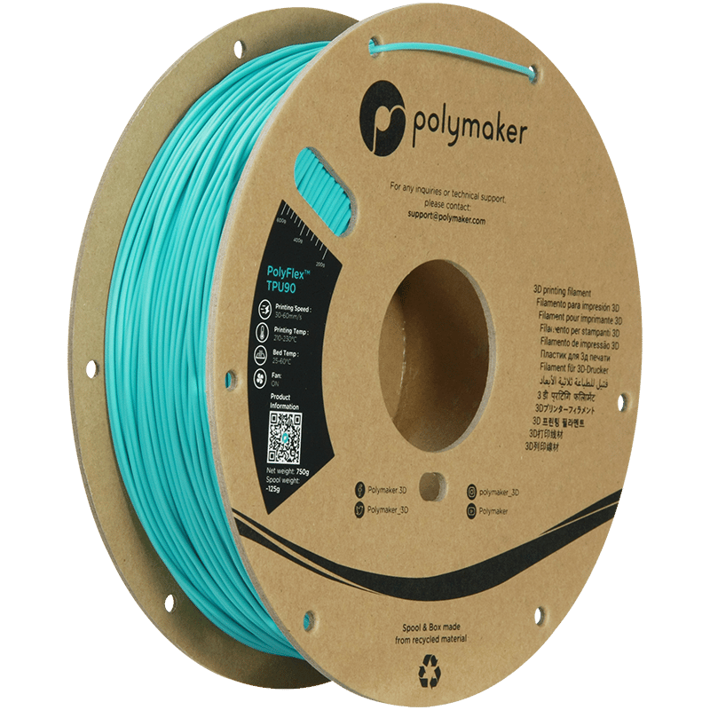 PolyFlex TPU90 Filament Camgöbeği – Esnek 3D Baskı