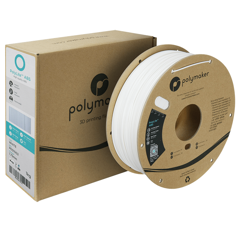 PolyLite ABS Filament Beyaz – Dayanıklı ve Profesyonel 3D Baskı