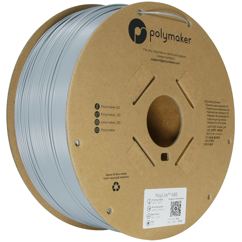 PolyLite ABS Filament Gri 3 KG
