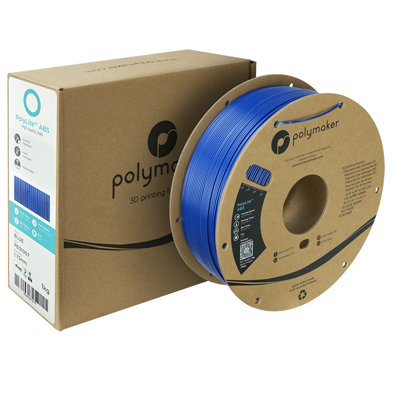 PolyLite ABS Filament Mavi – Dayanıklı ve Profesyonel 3D Baskı
