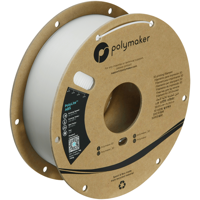 PolyLite ABS Filament Natural – Dayanıklı ve Profesyonel 3D Baskı