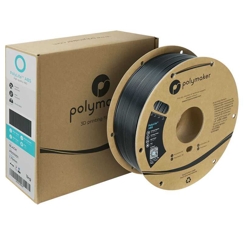 PolyLite ABS Filament Siyah – Dayanıklı ve Profesyonel 3D Baskı