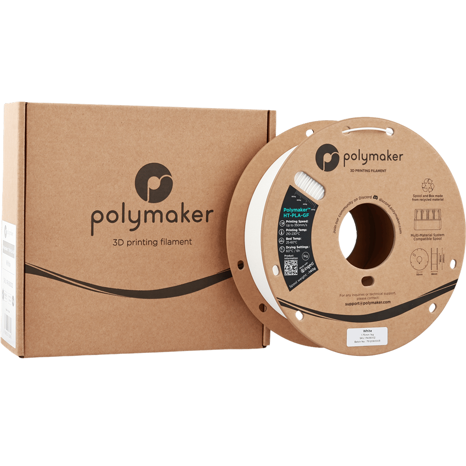 Polymaker HT-PLA-GF Filament Beyaz