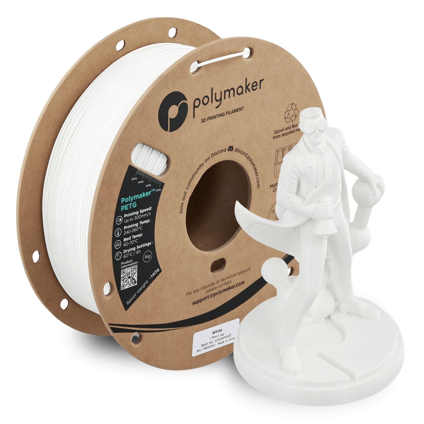 Polymaker PETG Filament Beyaz