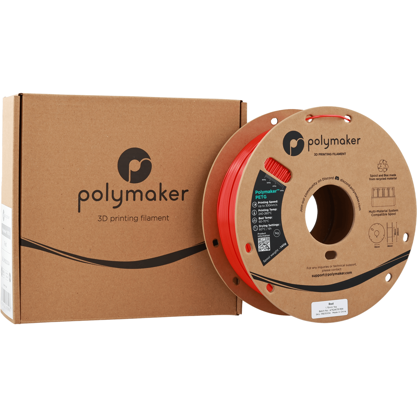 Polymaker PETG Filament Kırmızı
