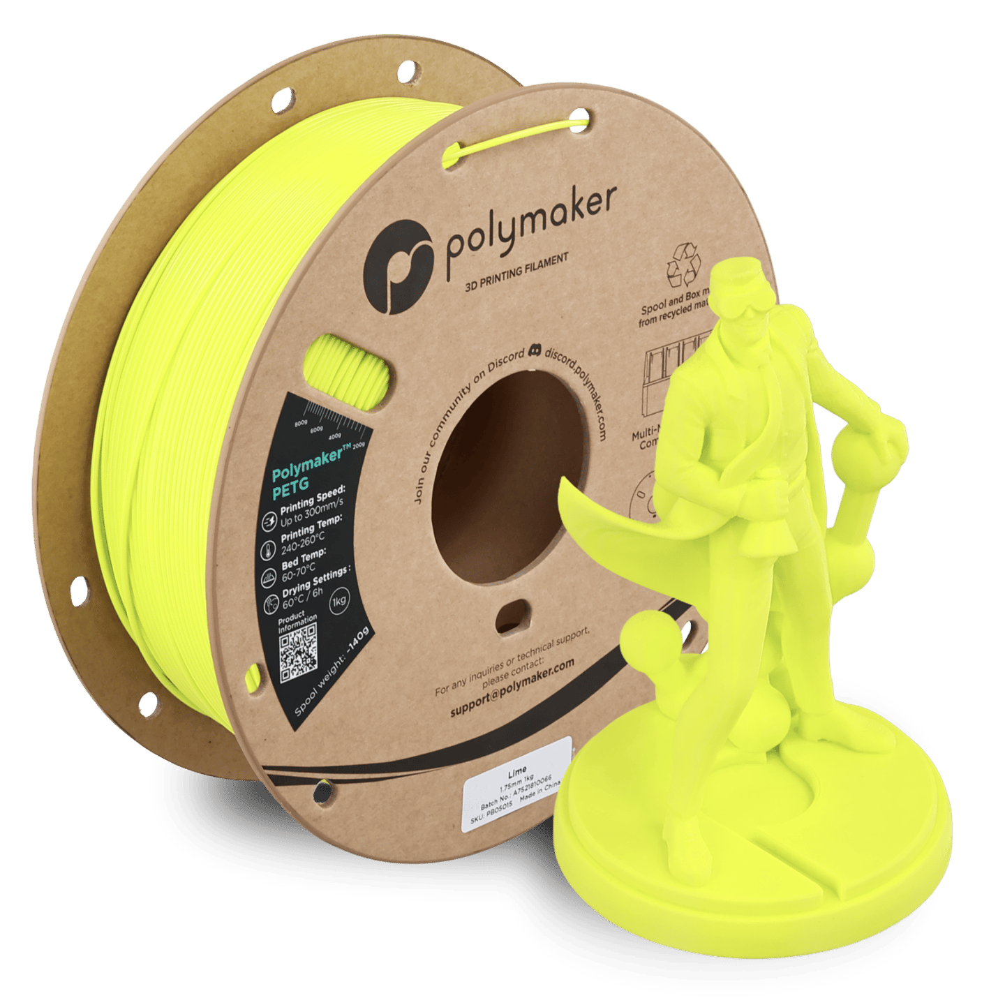 Polymaker PETG Filament Lime Yeşil