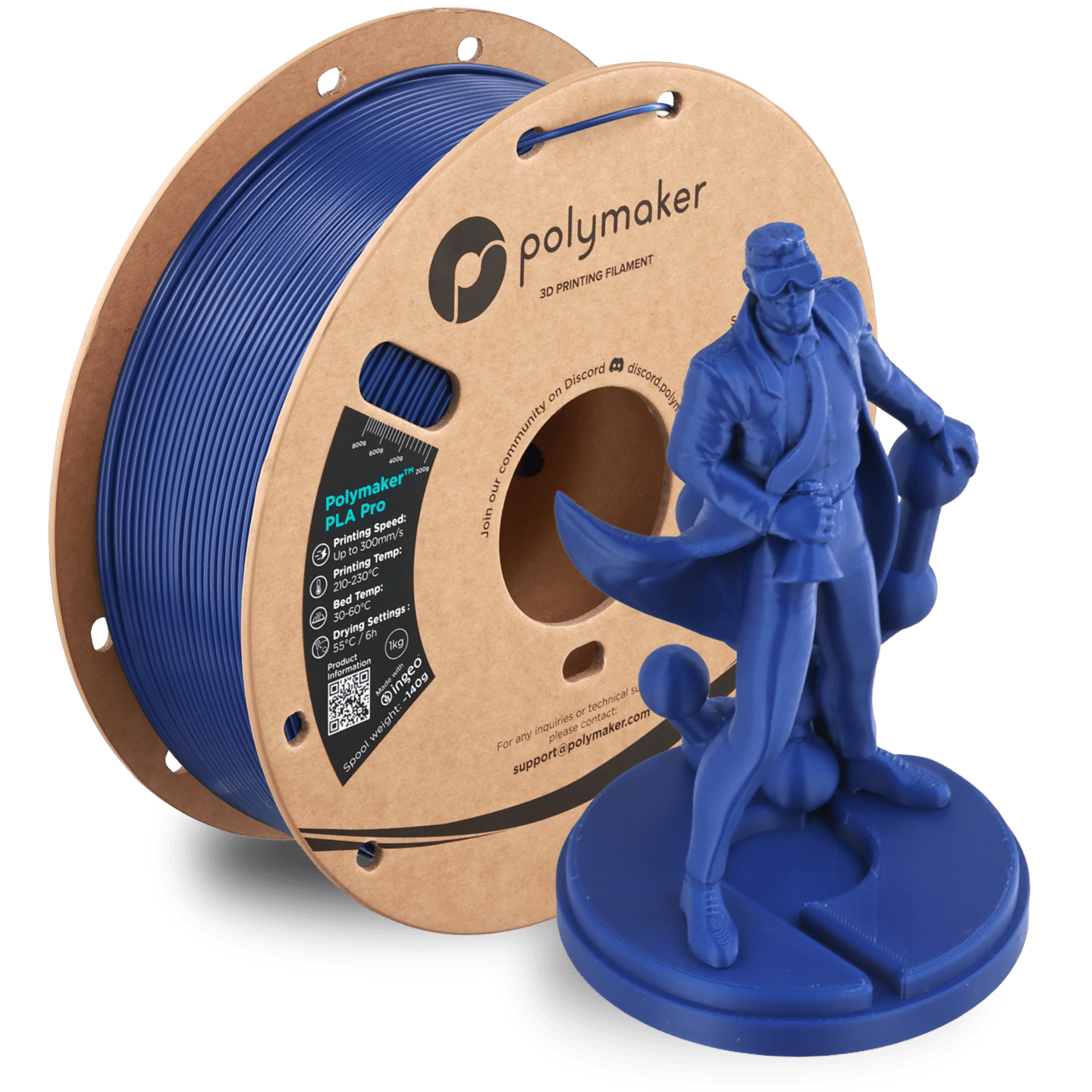 Polymaker PLA Pro Filament Mavi - 1kg 1.75mm