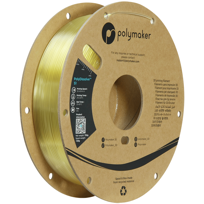Polymaker PolyDissolve S1 (PVA) - Suda Çözünebilir Destek Filamenti