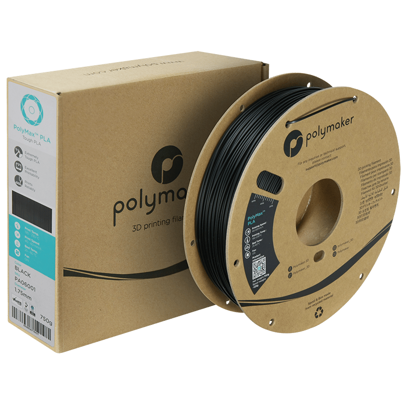 PolyMax PLA Filament Siyah - Yüksek Dayanıklılık