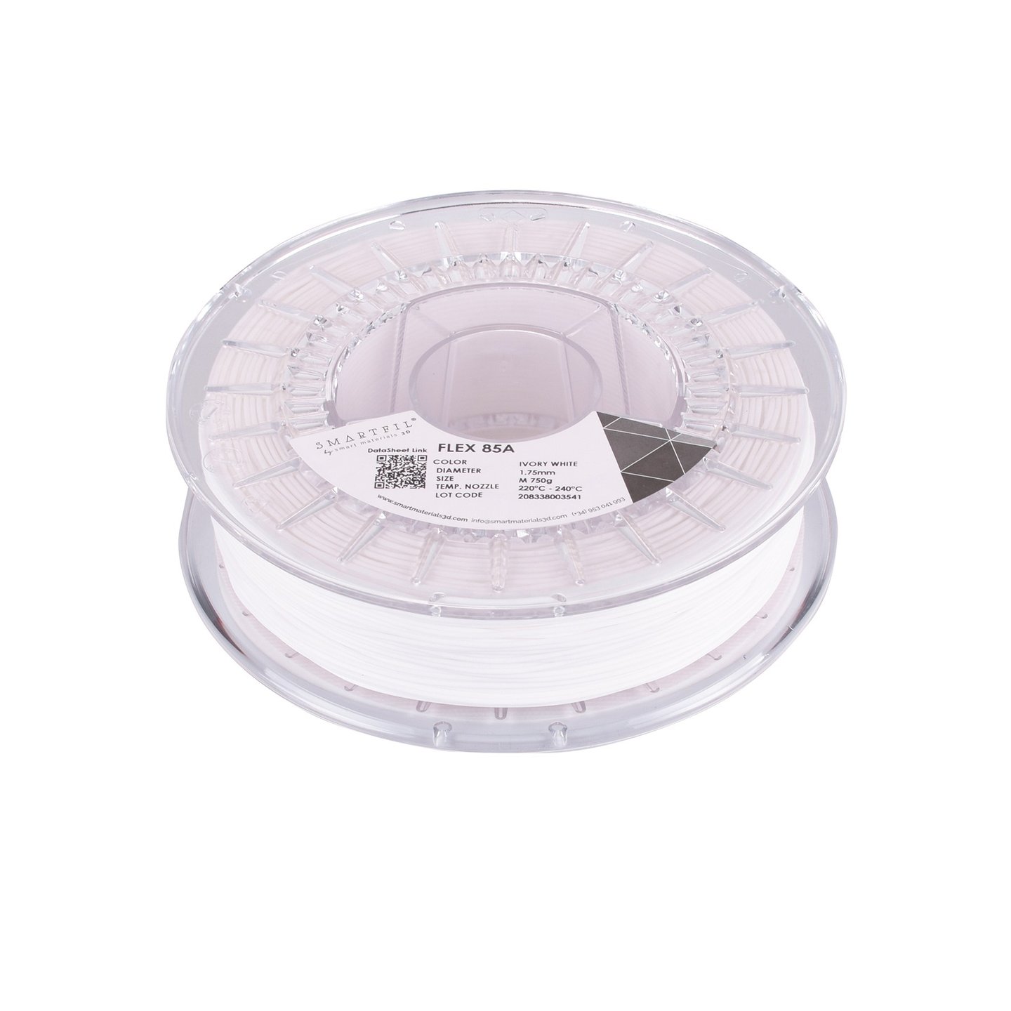 Smartfil Flex 85A Filament Fildişi Beyaz - 1 kg 1.75mm