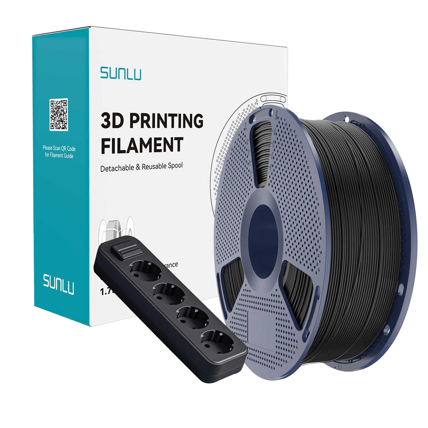 Sunlu ABS-FR Filament Siyah - 1 kg 1.75mm