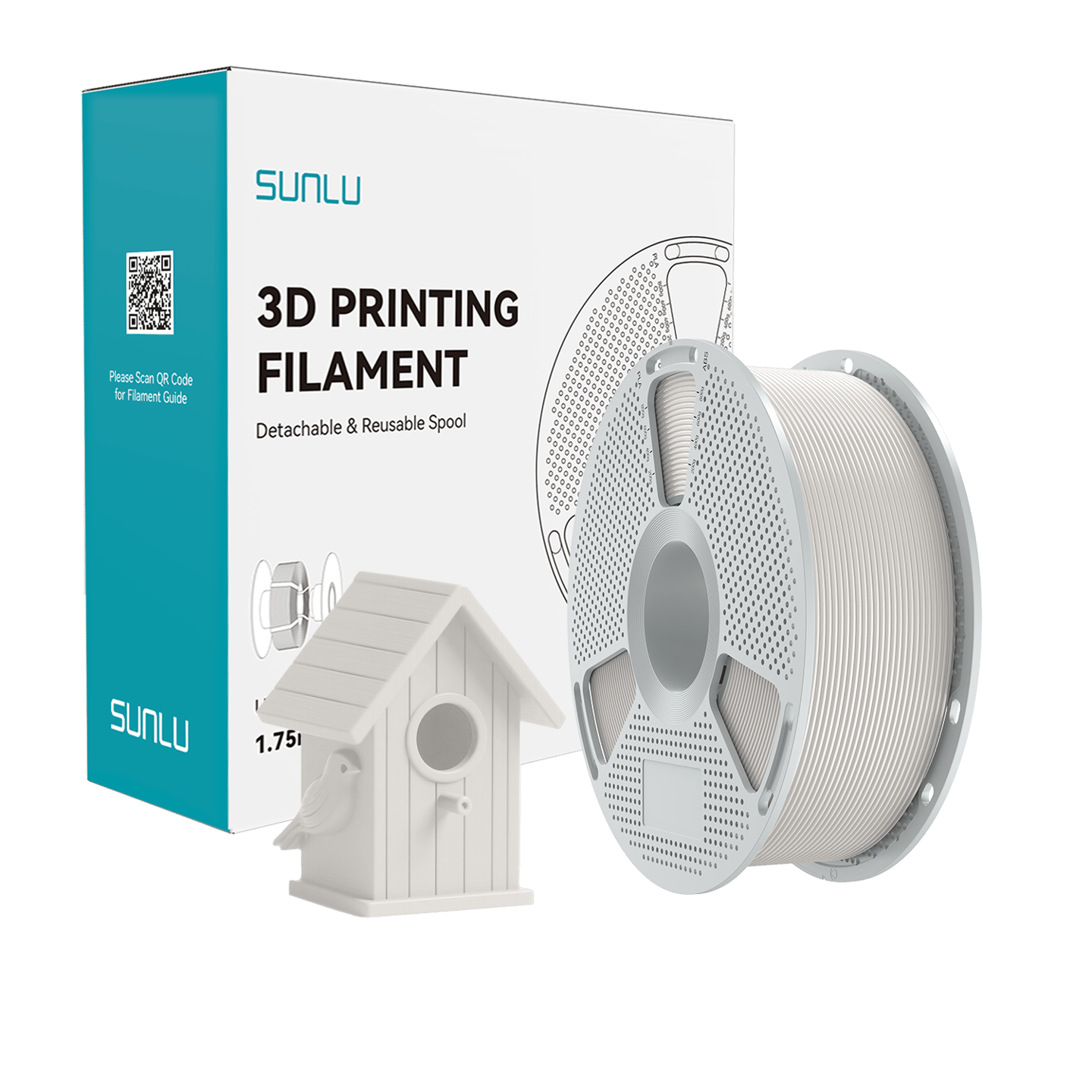 Sunlu Easy Naylon Filament Natural (Beyaz) | 1kg 1.75mm