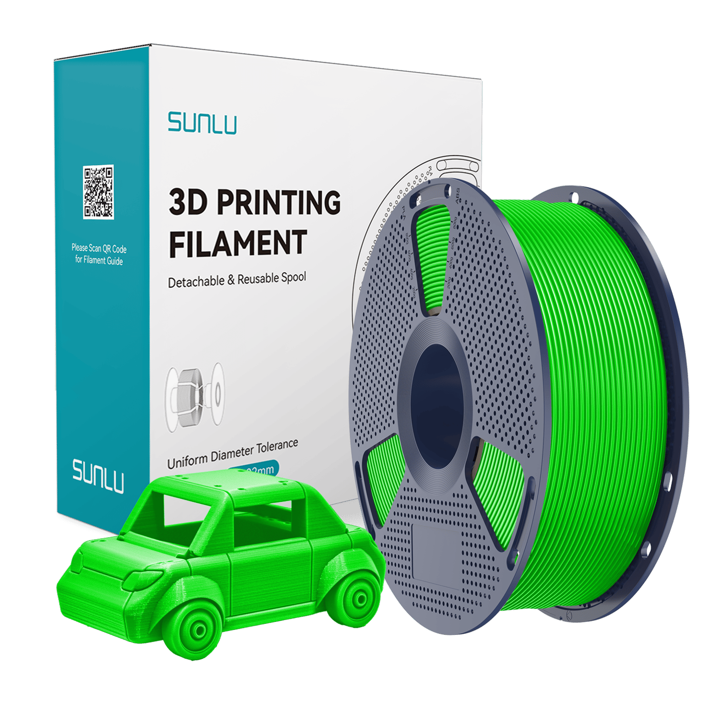 Sunlu PETG Filament Yeşil – 1kg 1.75mm