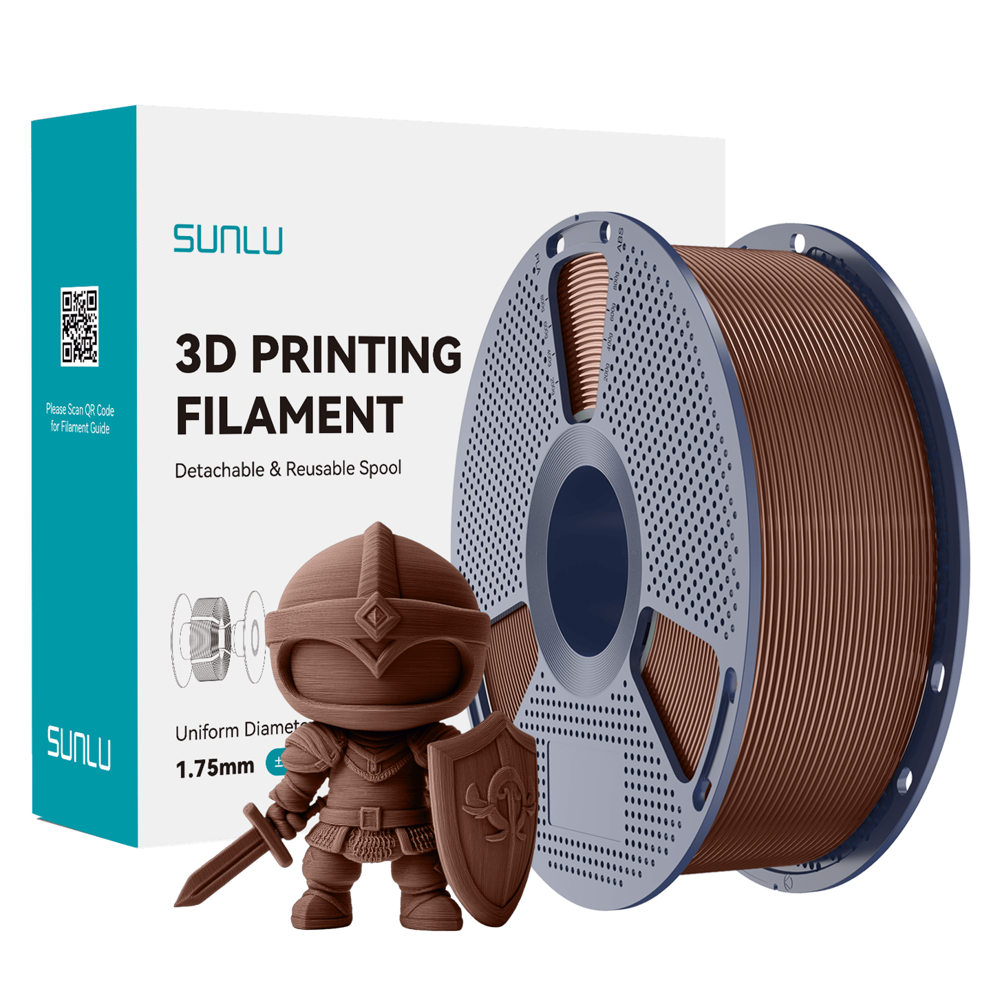 Sunlu PLA+ 2.0 Filament Çikolata - 1 kg 1.75mm