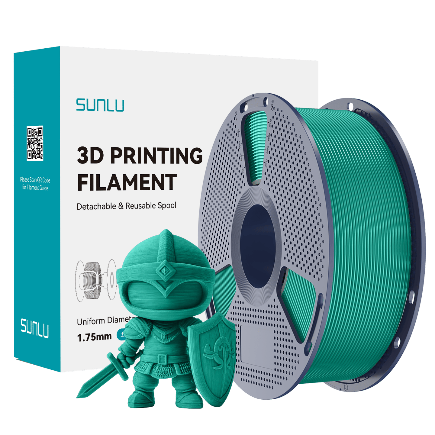 Sunlu PLA+ 2.0 Filament Çim Yeşil - 1 kg 1.75mm