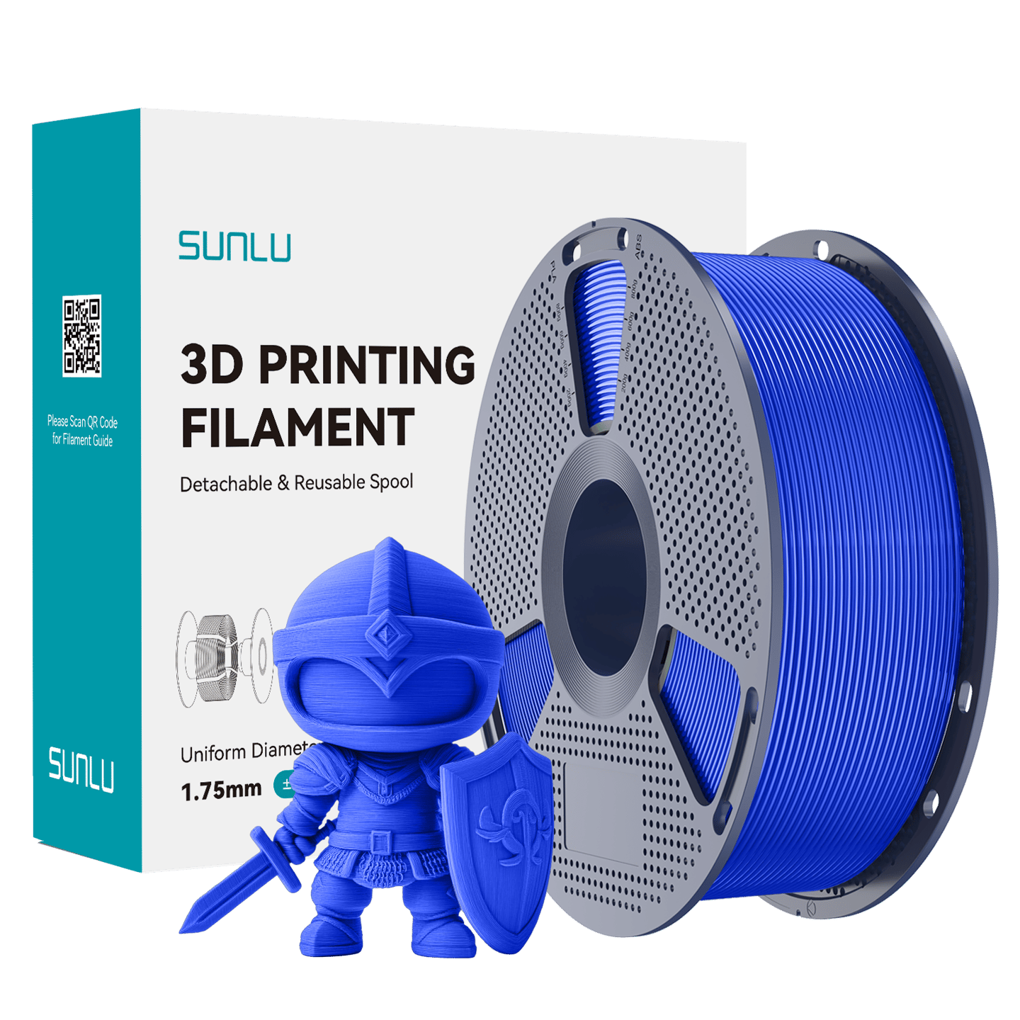 Sunlu PLA+ 2.0 Filament Mavi - 1 kg 1.75mm