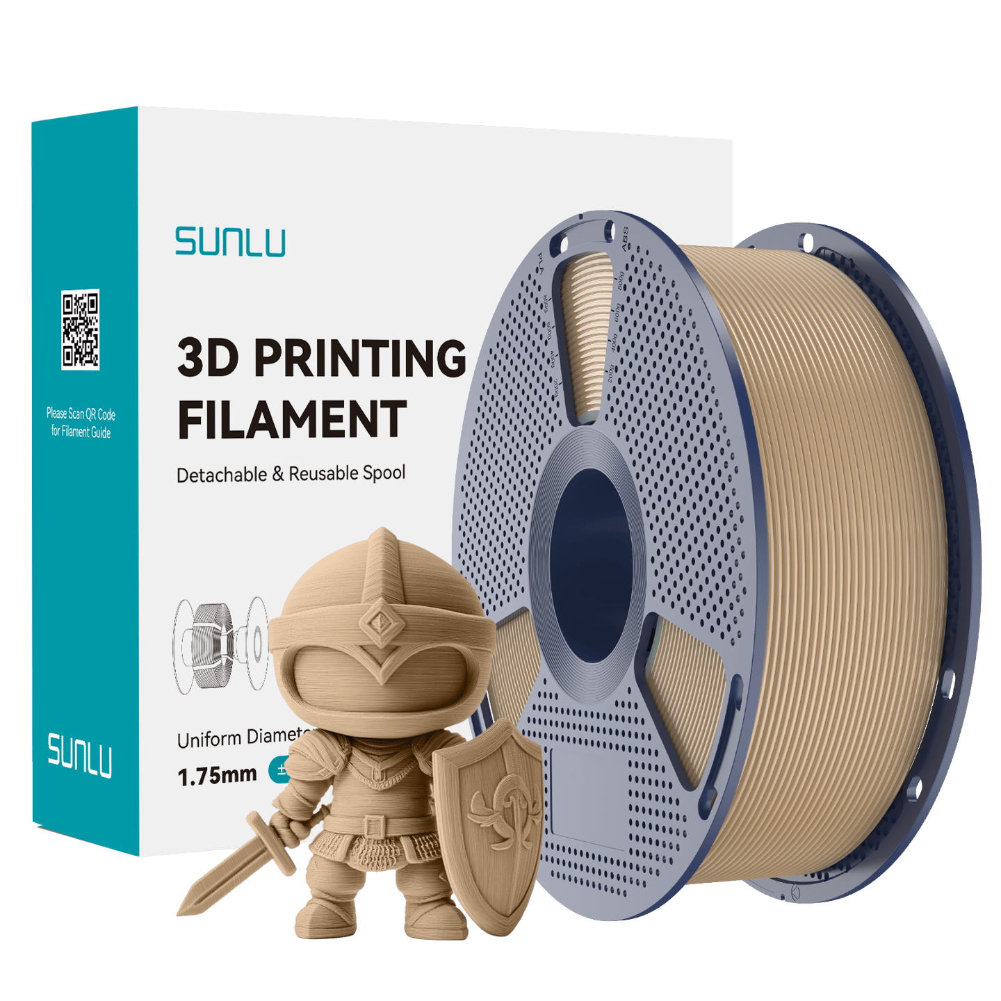 Sunlu PLA+ 2.0 Filament Meşe - 1kg 1.75mm