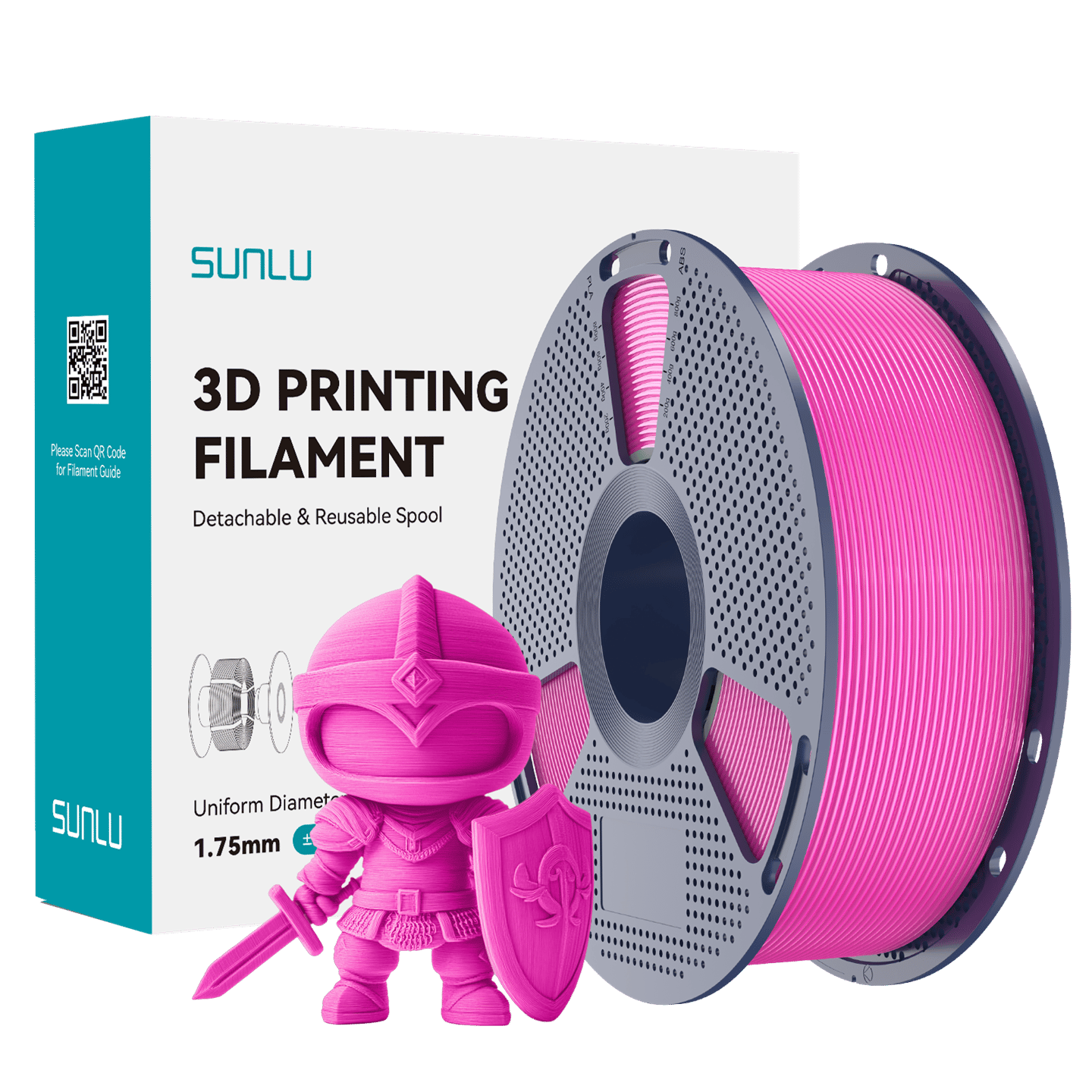 Sunlu PLA Filament Macenta
