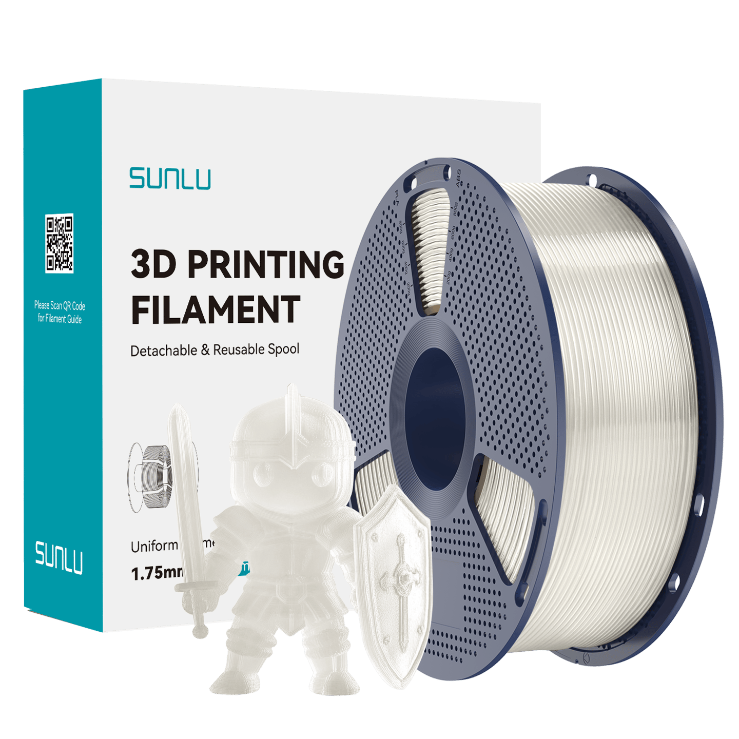 SUNLU PLA Transparan Filament Şeffaf 1kg 1.75mm