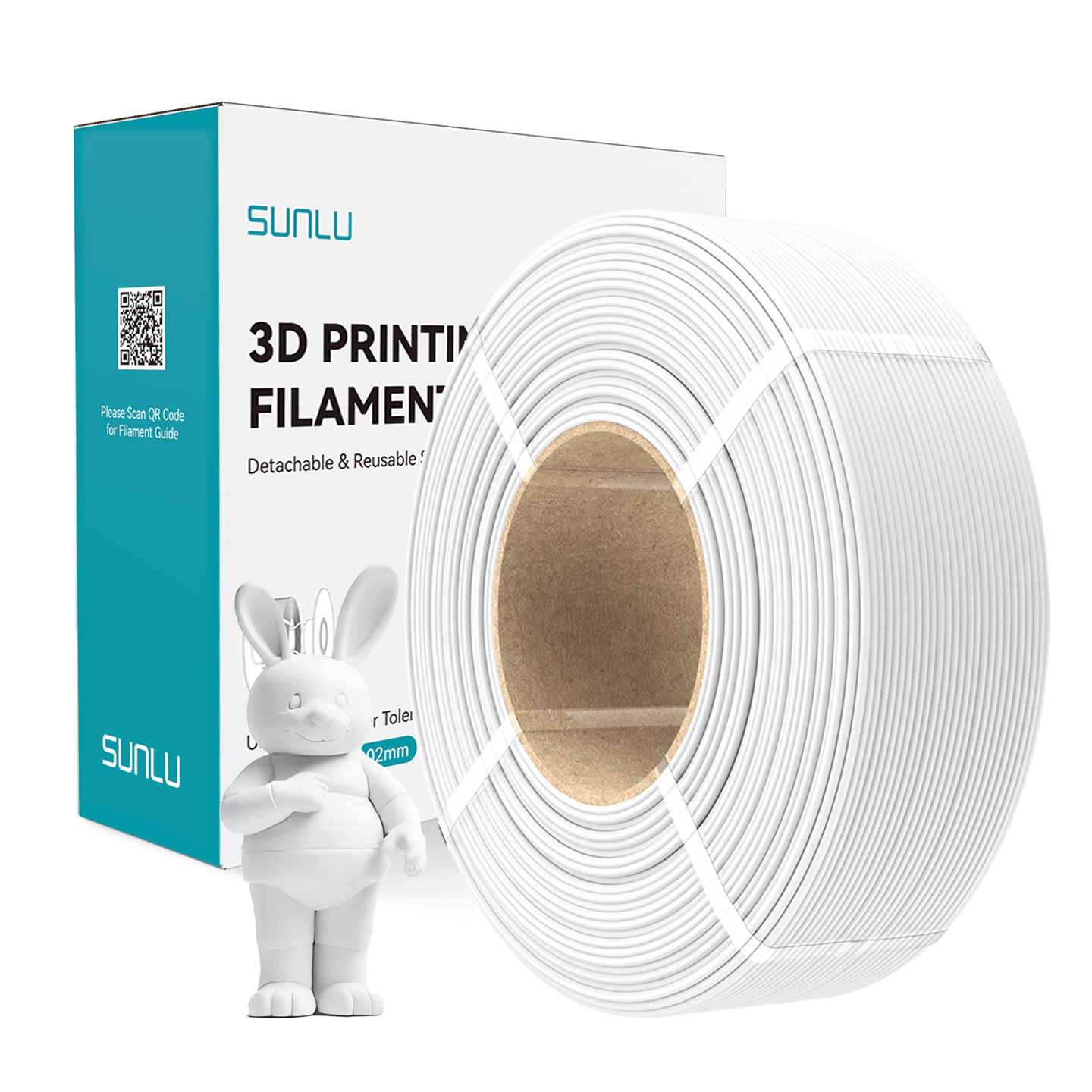 Sunlu Refill PLA Mat Filament Beyaz - 1 kg 1.75mm