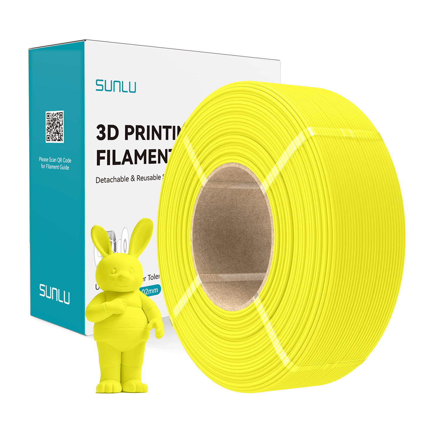 Sunlu Refill PLA Mat Filament Sarı - 1 kg 1.75mm