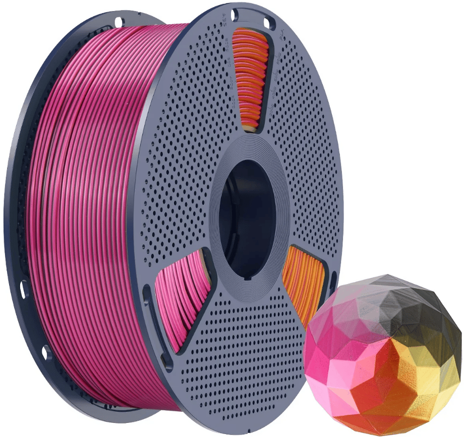 Sunlu Silk PLA+ 4 Renk Siyah–Gri–Kırmızı–Sarı - 1kg 1.75mm