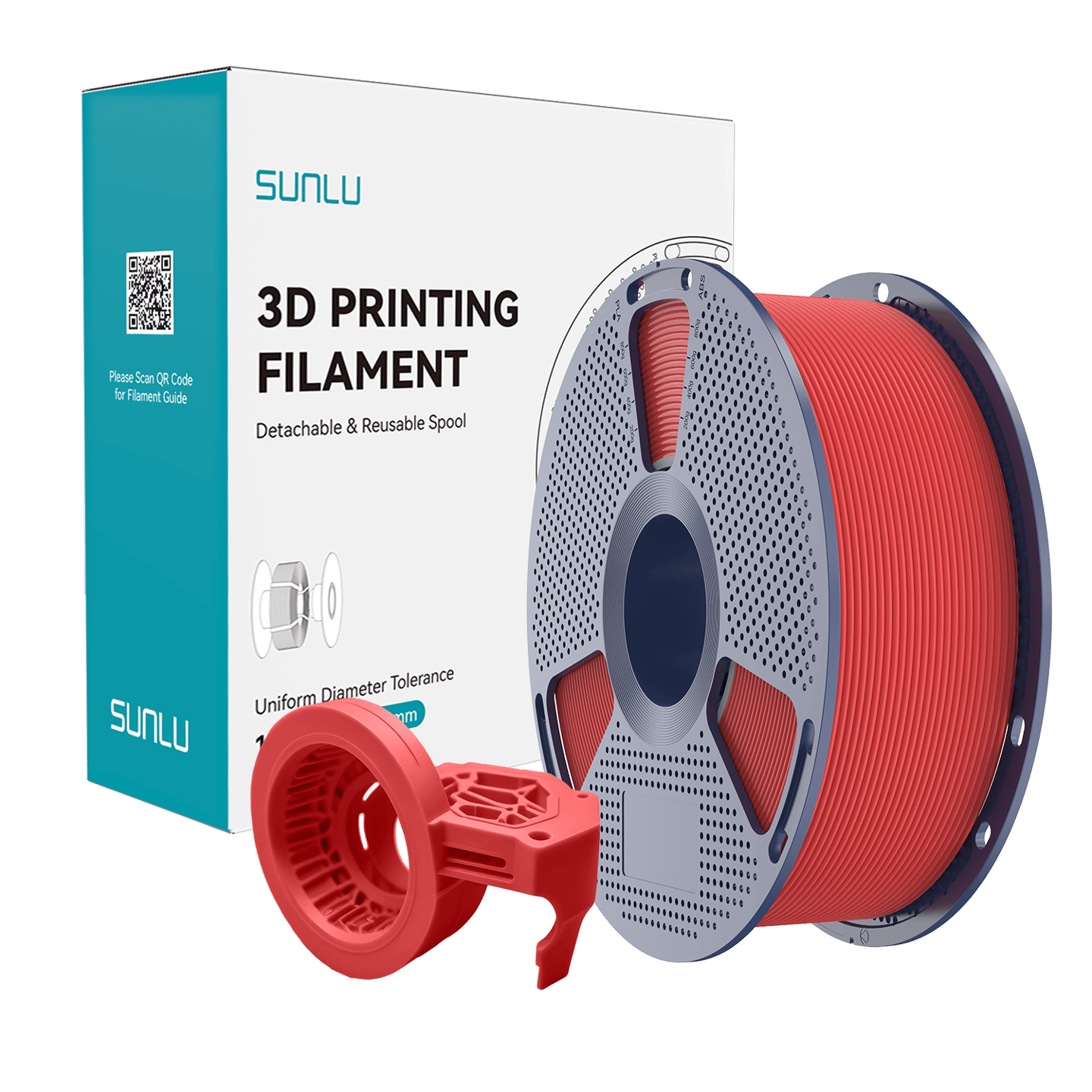 Sunlu Yüksek Hızlı PETG Filament Mat Kırmızı