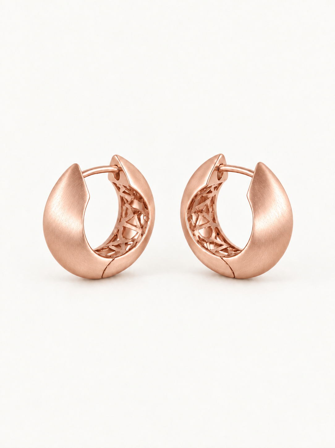 Özel Tasarım Luna Bombeli Halka Küpe