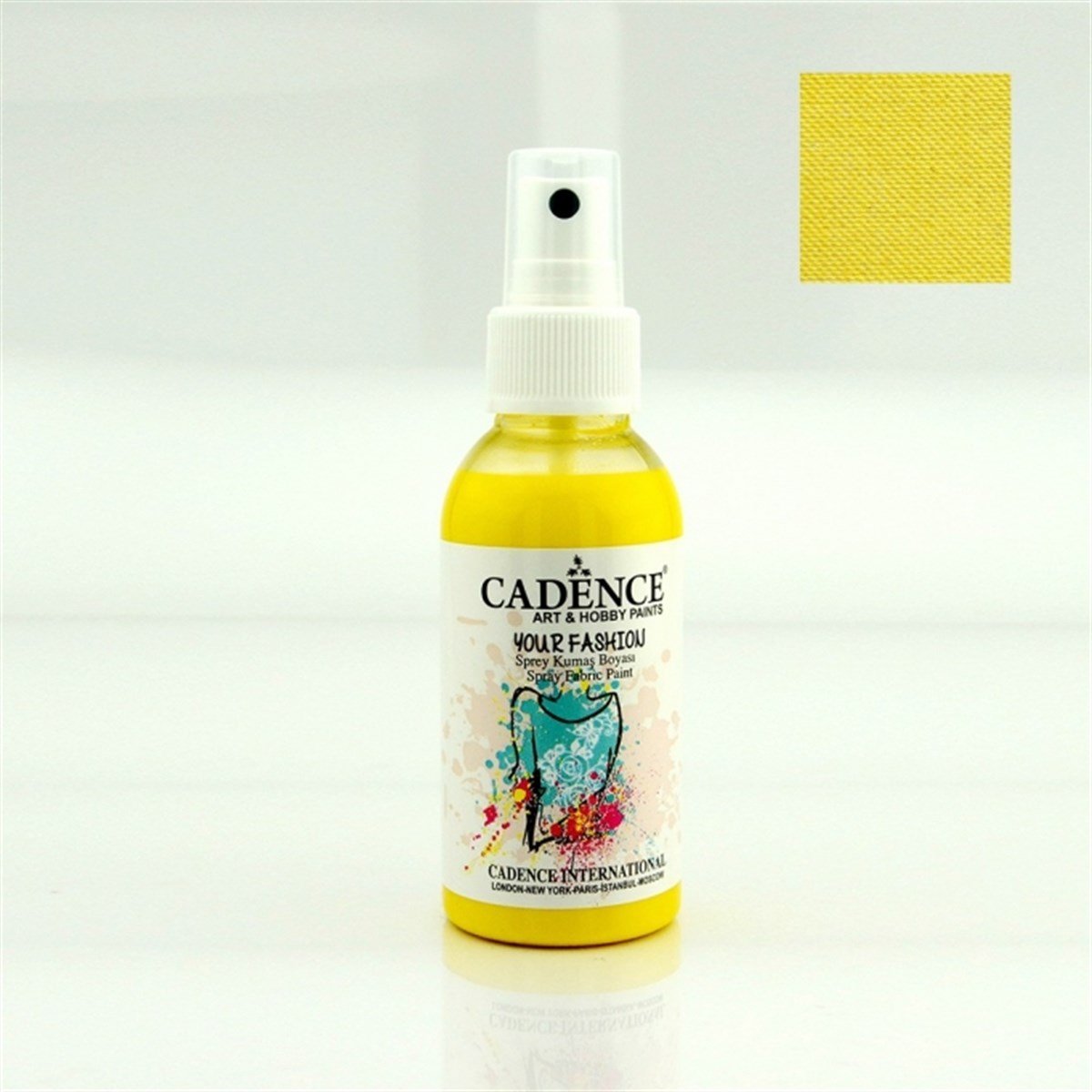Fabric Spray Paint 1101 Lemon Yellow 100ml