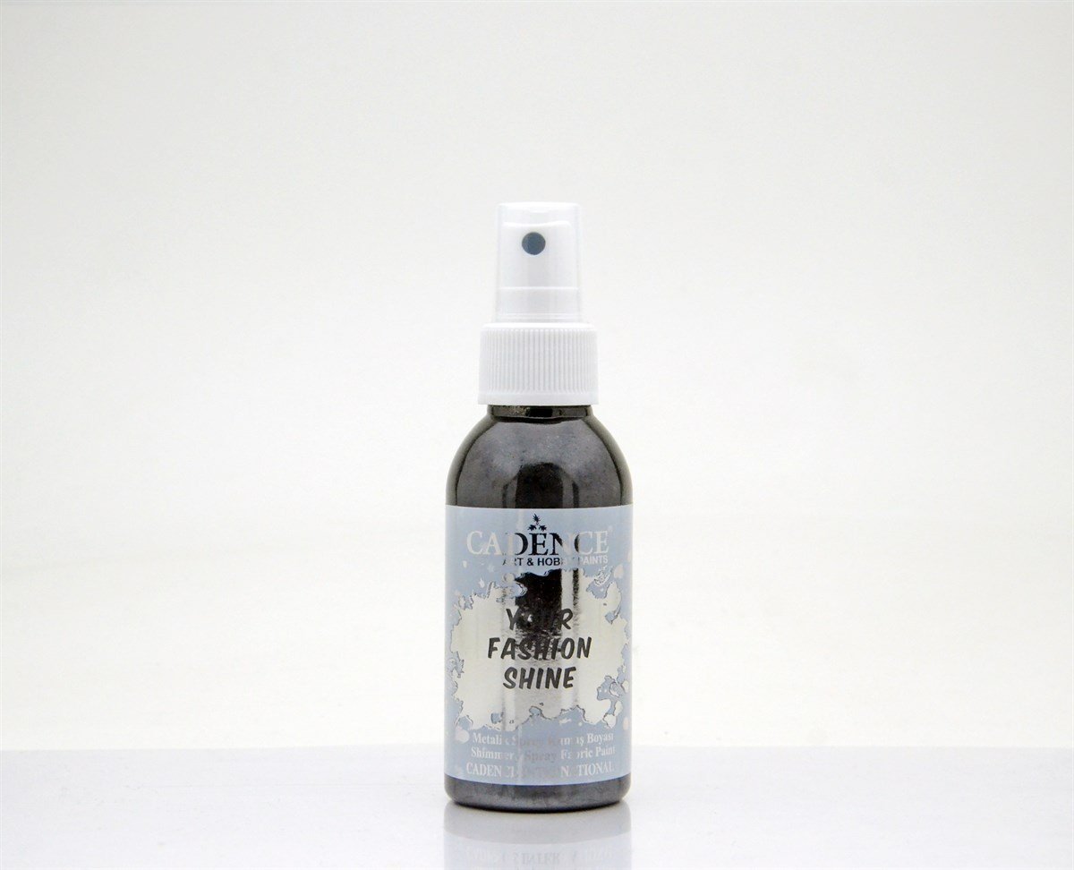 Аэрозольная краска для ткани Металлик Fs-1119 Черный 100мл