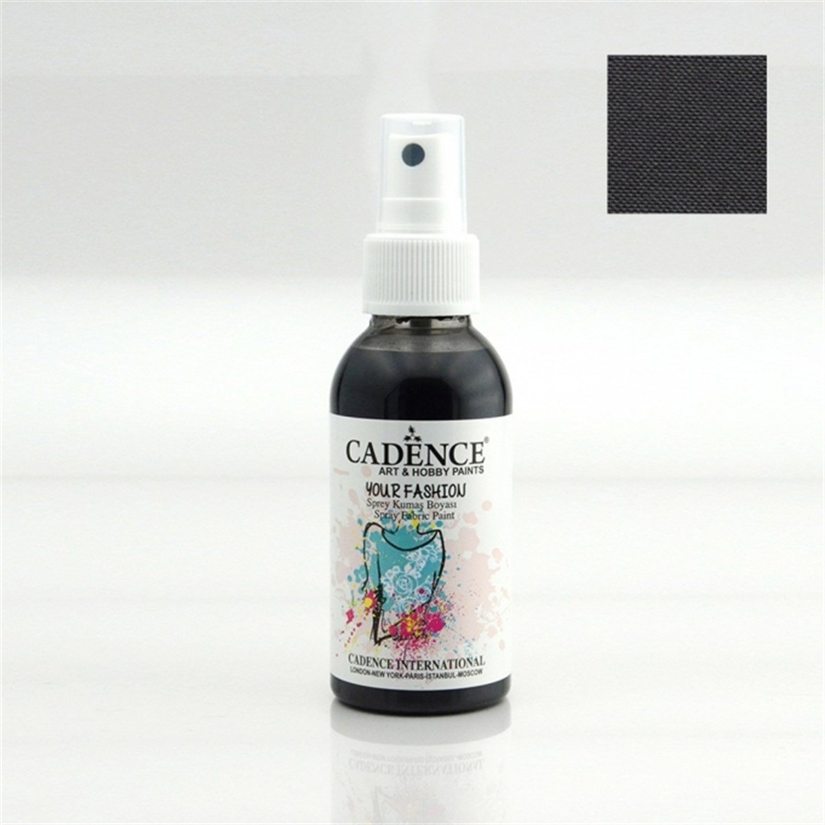 Fabric Spray Paint 1119 Black 100ml