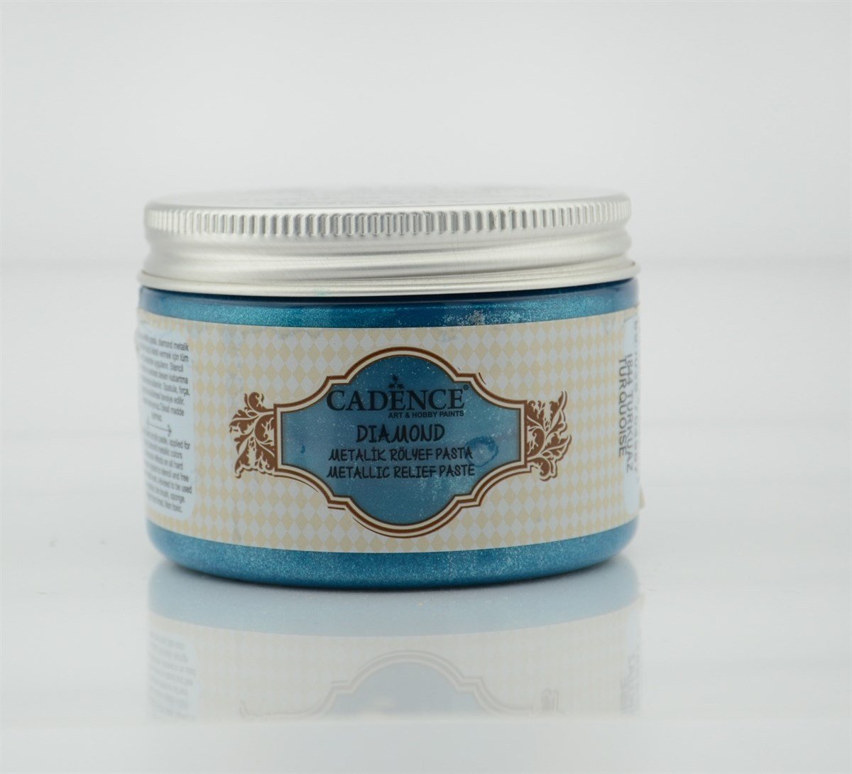 Рельефная паста с эффектом металлик 1844 Бирюзовый Алмаз