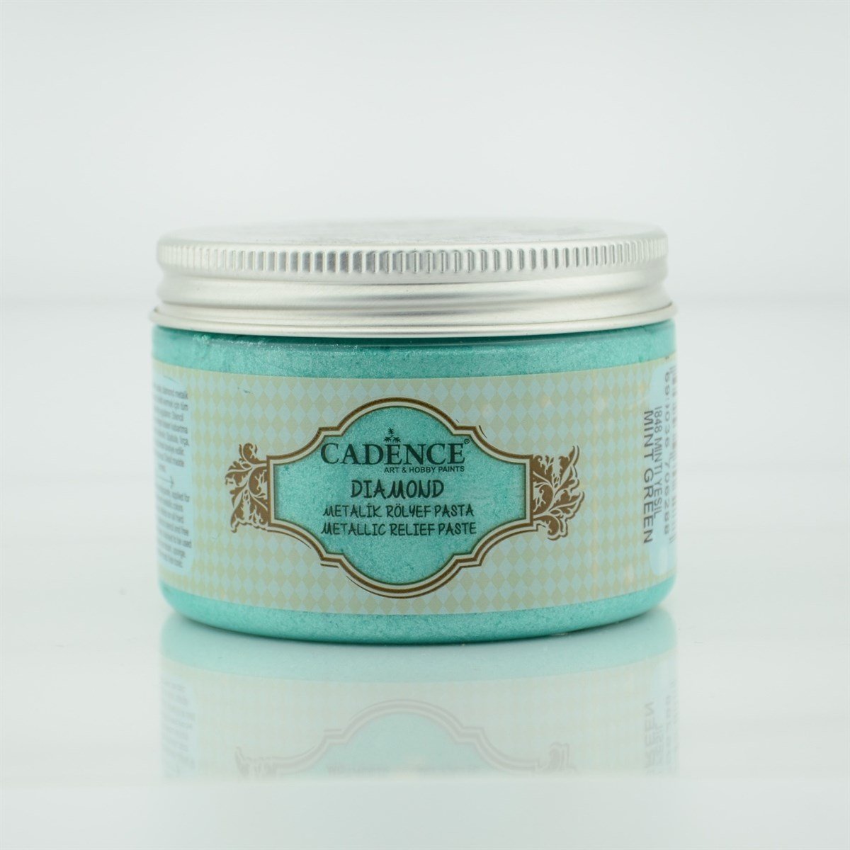 1848 Мятно-Зеленый Алмазный Рельефная Паста Металлик