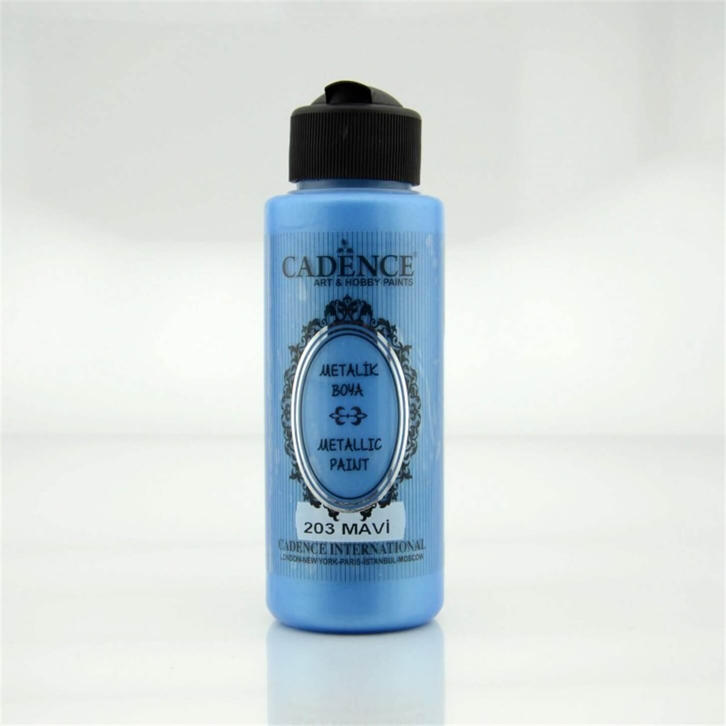 طلاء لؤلؤي معدني 203 أزرق 120 مل