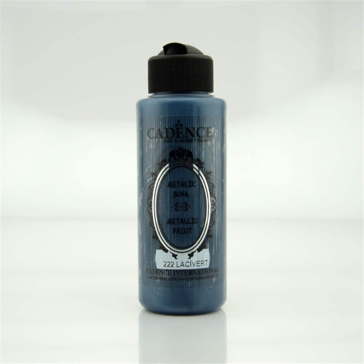 طلاء لؤلؤي معدني 222 أزرق داكن 120 مل