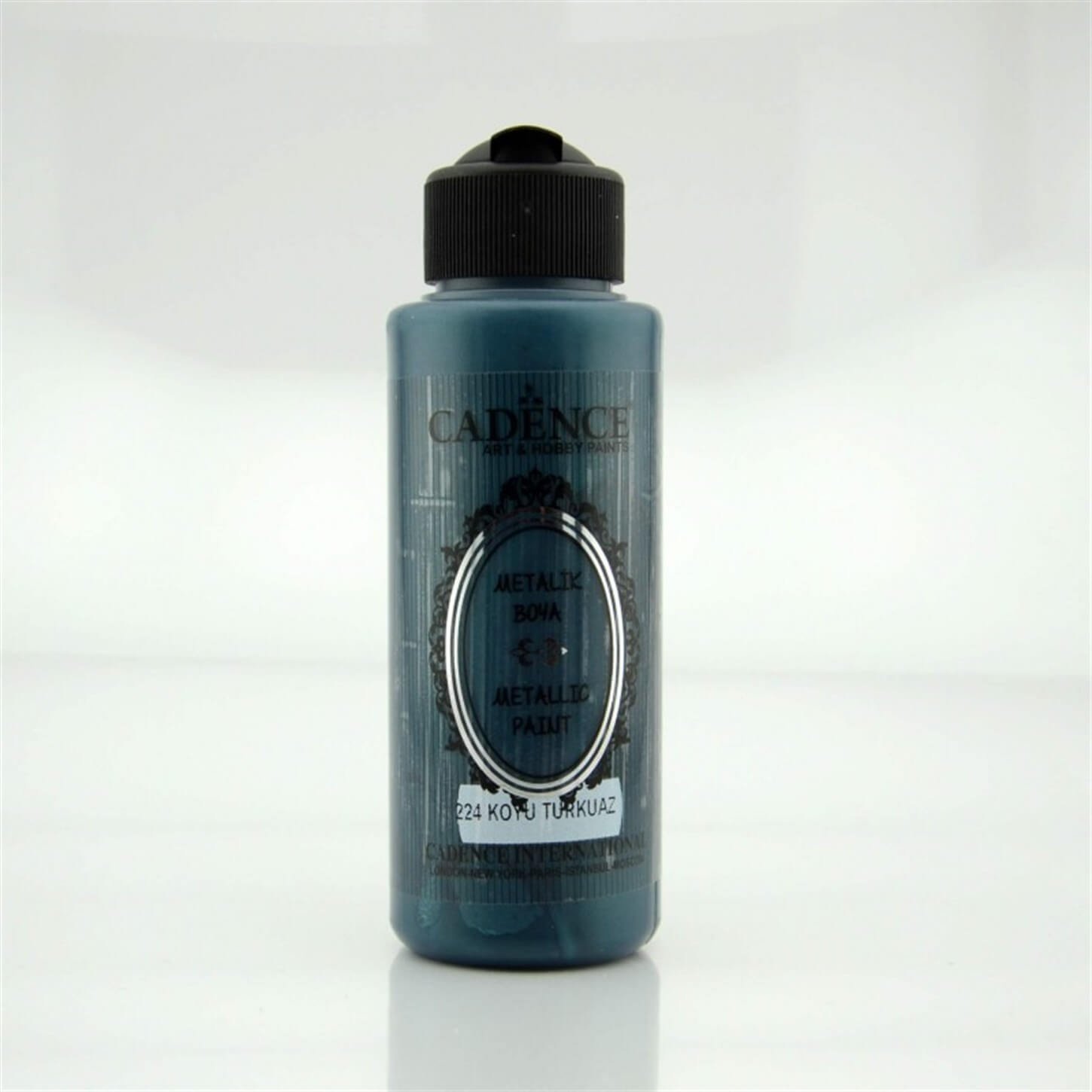 Краска металлик перламутровая 224 тёмно-бирюзовая 120мл