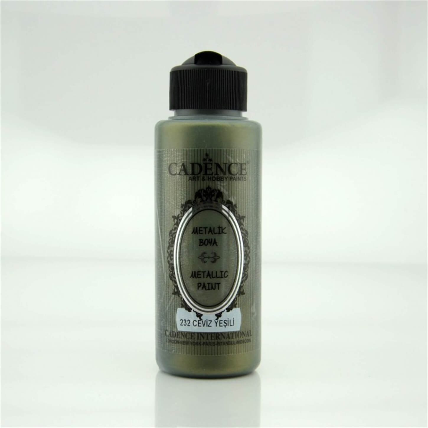 طلاء لؤلؤي معدني 232 أخضر جوزي 120 مل