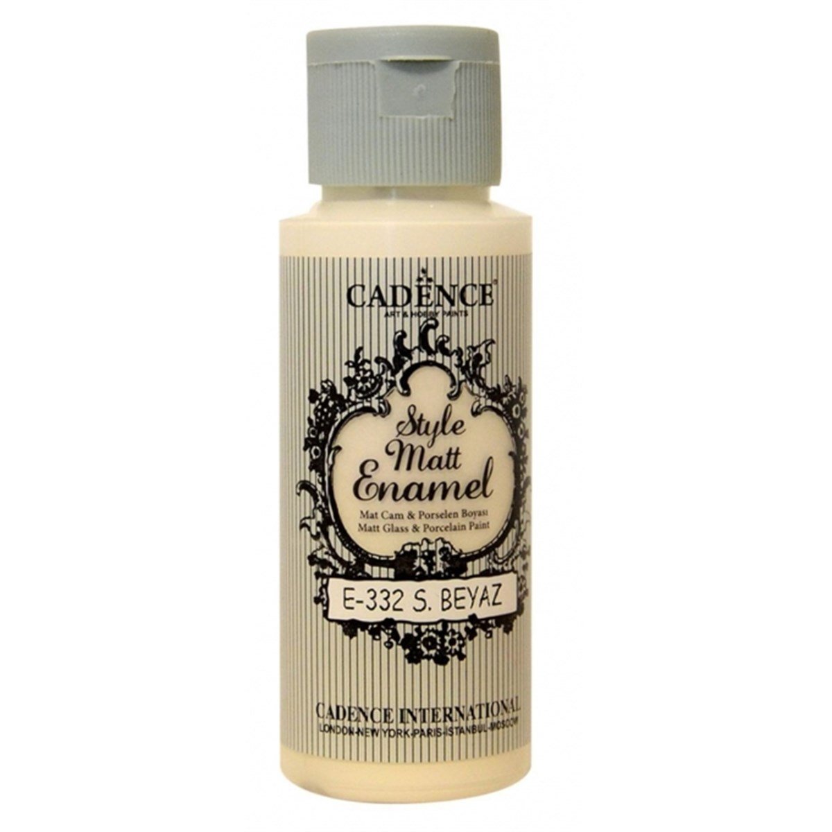 Эмалированная краска для стекла E332 S.Белая 59мл