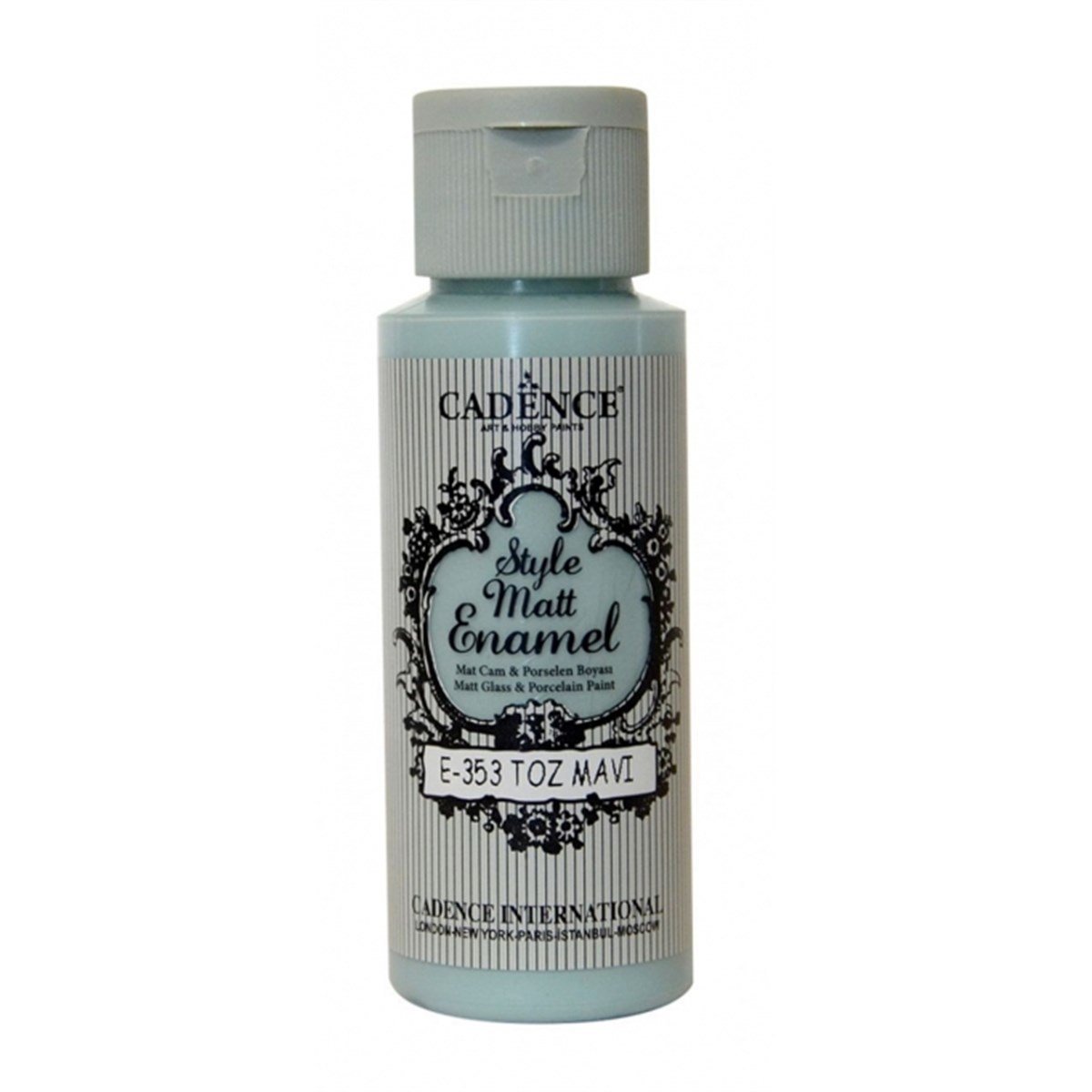 Эмалевая краска для стекла E353 Пудра синяя 59мл