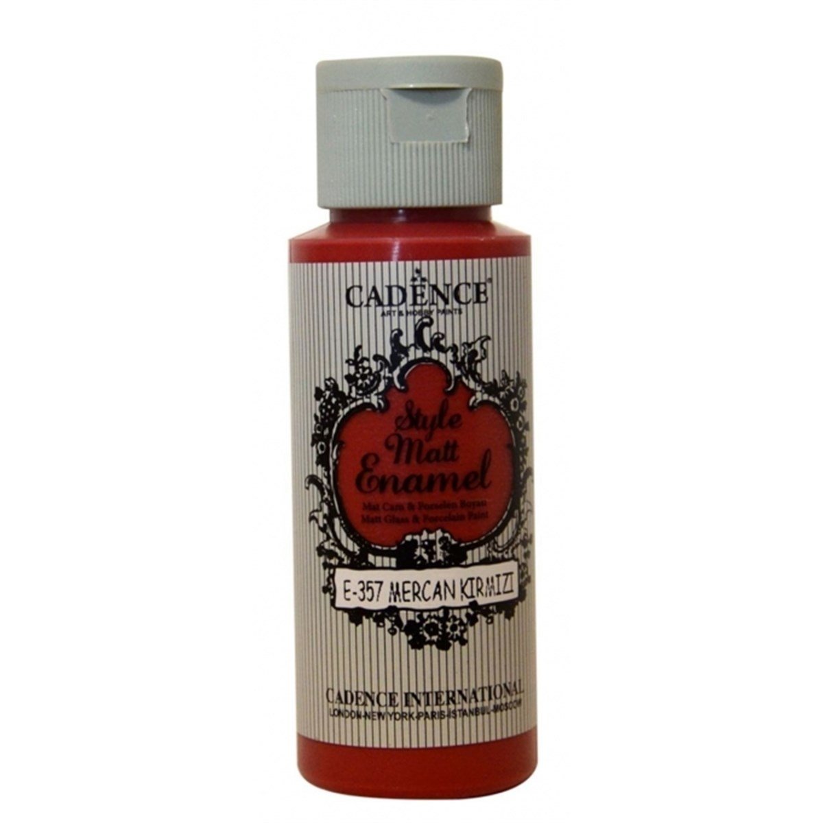 طلاء زجاج مينا E357 أحمر مرجاني 59 مل