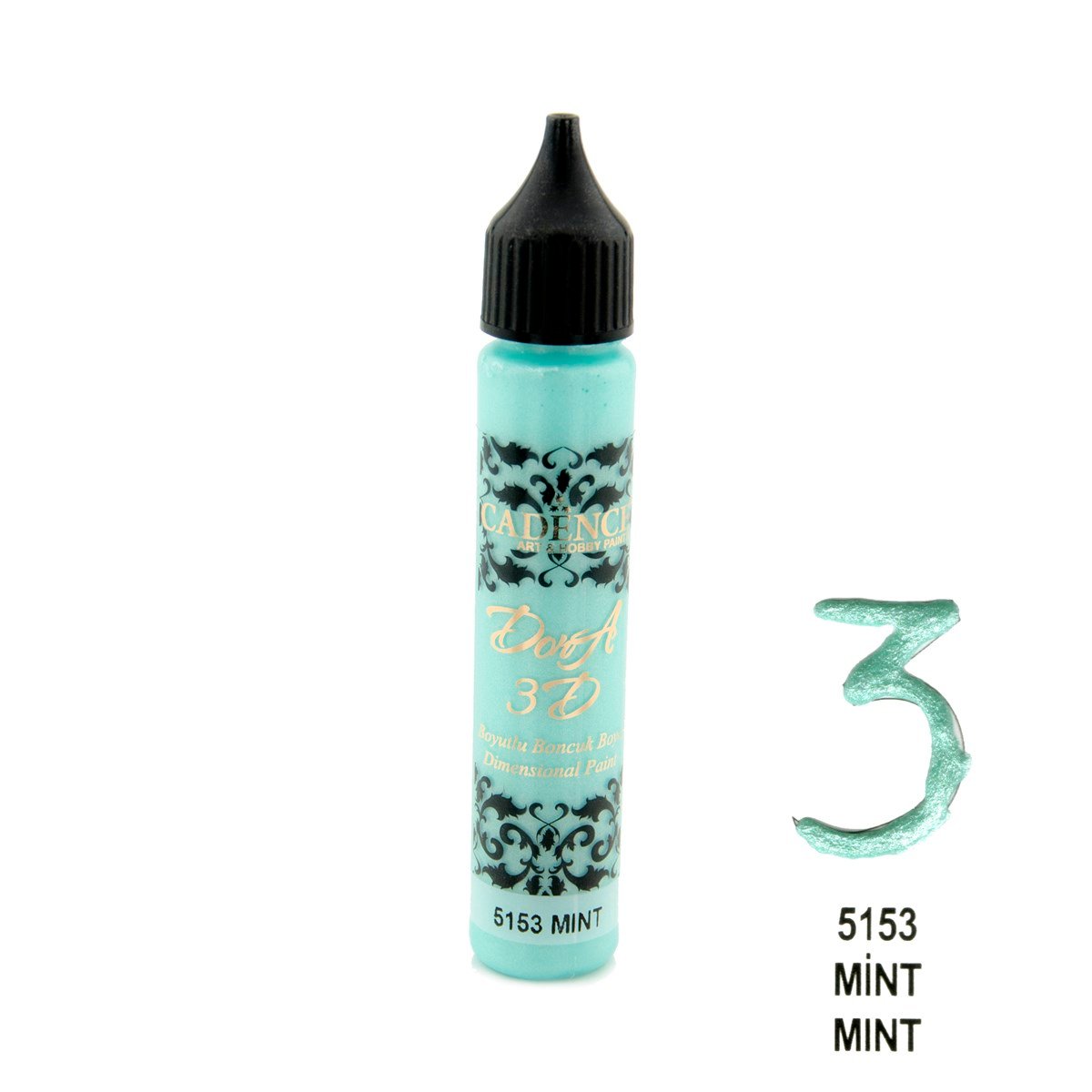 Краска для бисера 3d Дора 5153 Мята 25мл
