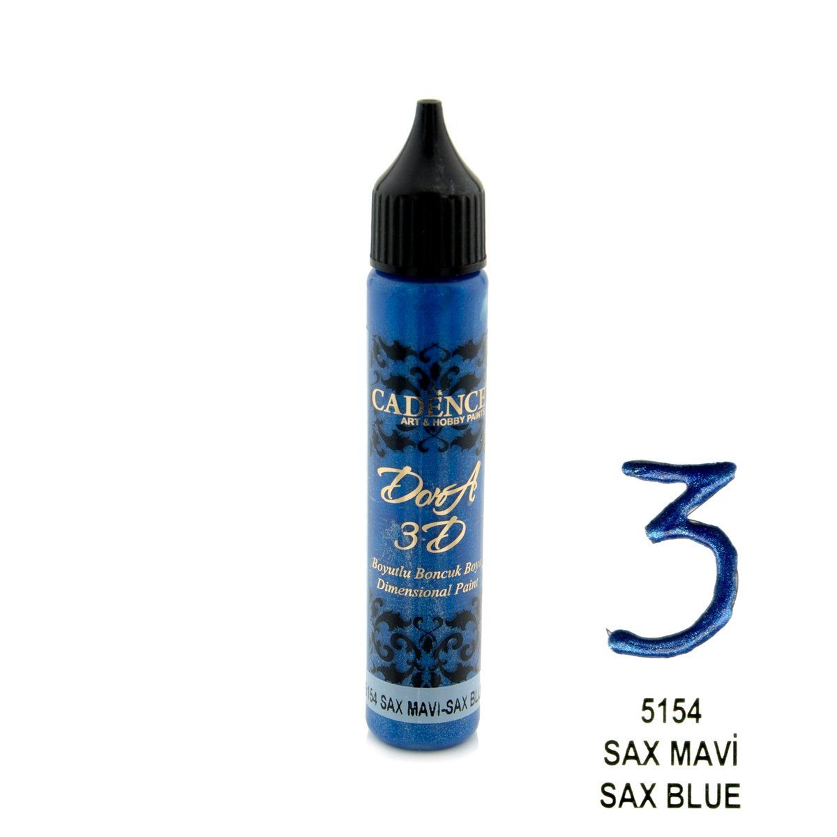 طلاء دورا ثلاثي الأبعاد 5154 ساكس أزرق 25 مل