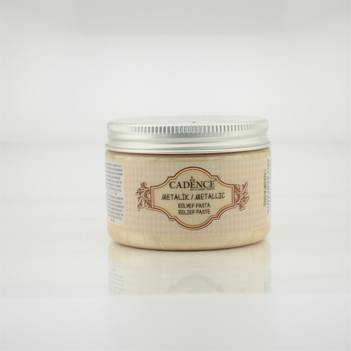 5942 Рельефная паста цвета шампанского с эффектом металлик