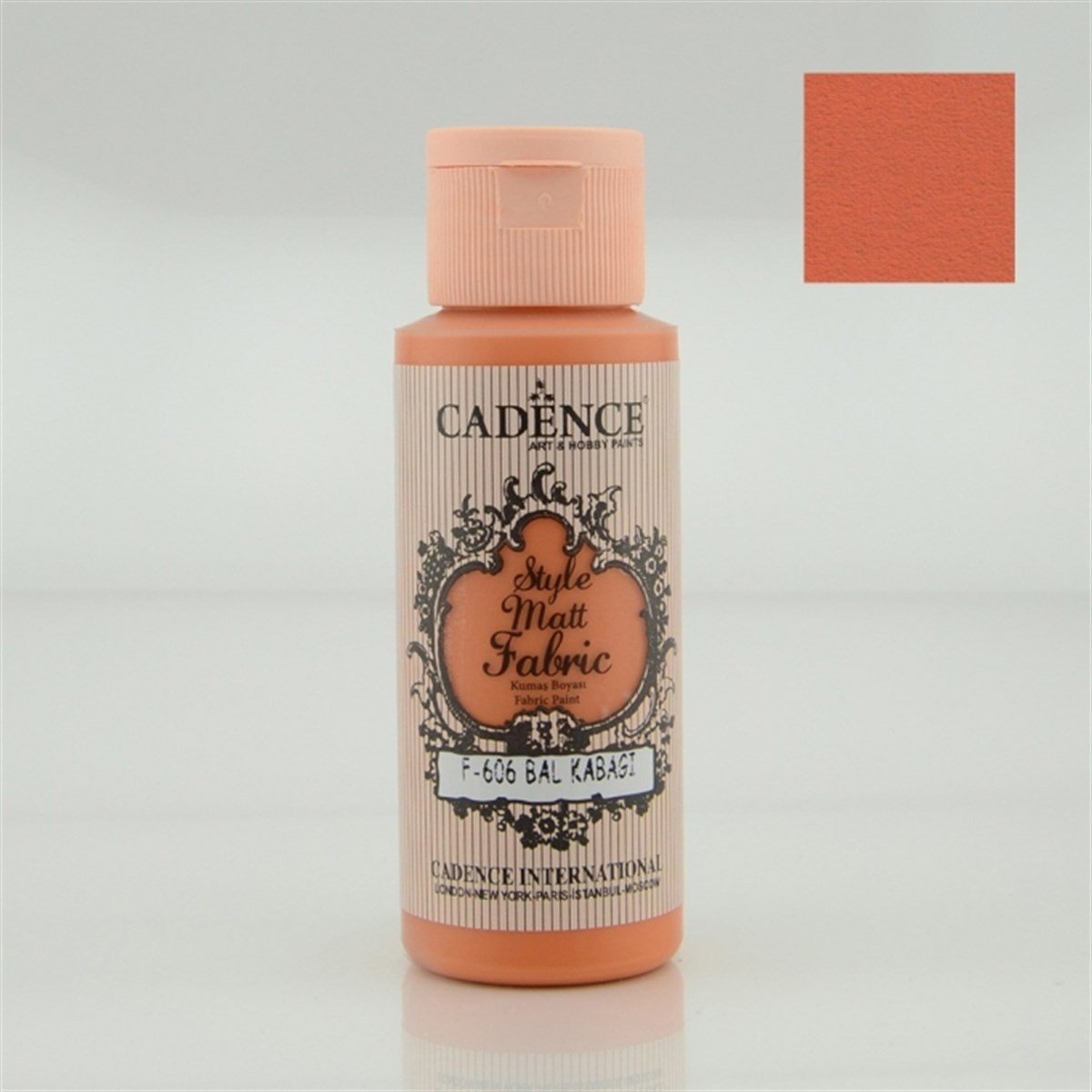 Матовая краска для ткани Cadence Style F-606 Тыква 59 мл