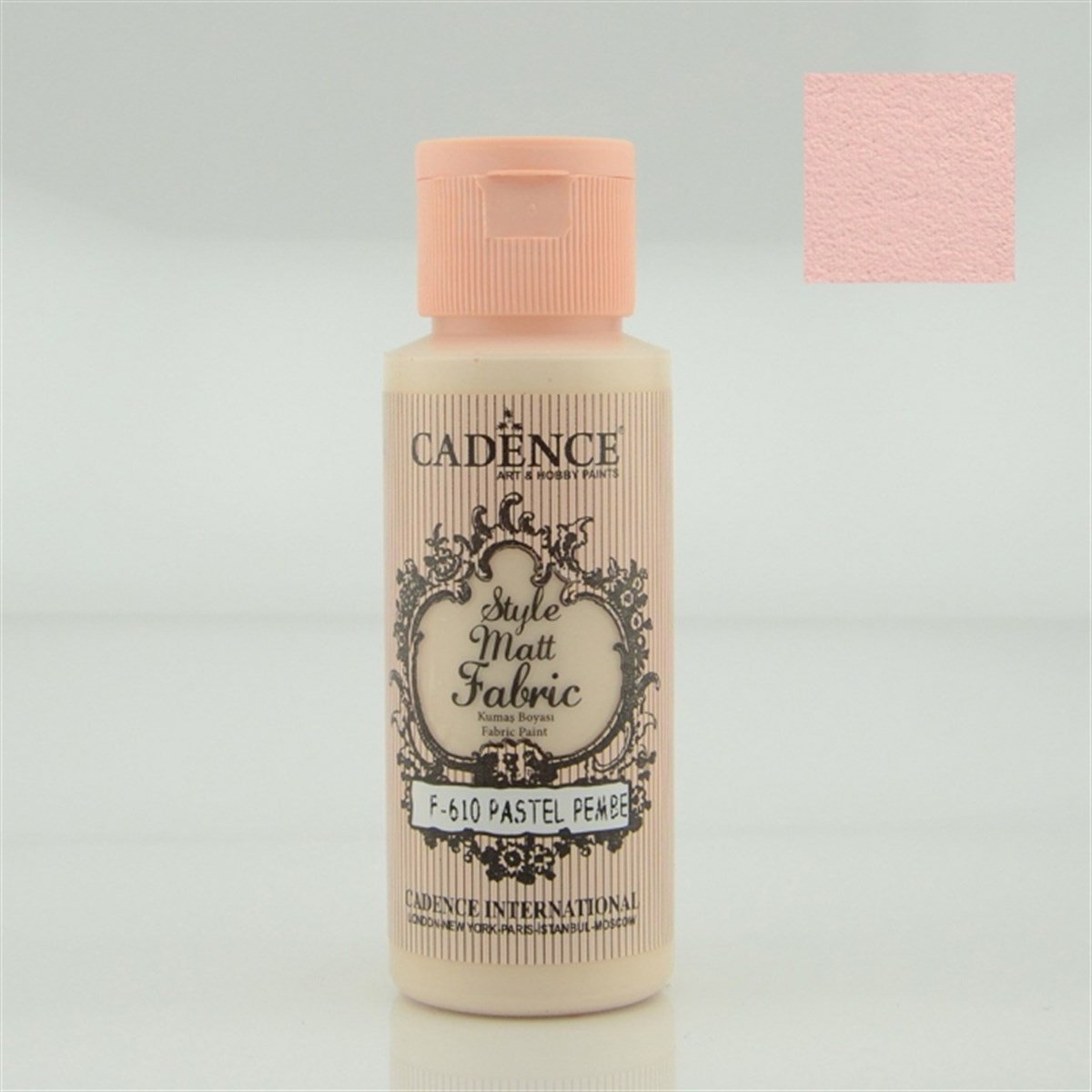 Cadence Style Matt Fabric Paint F-610 Pastel Pink 59 Ml