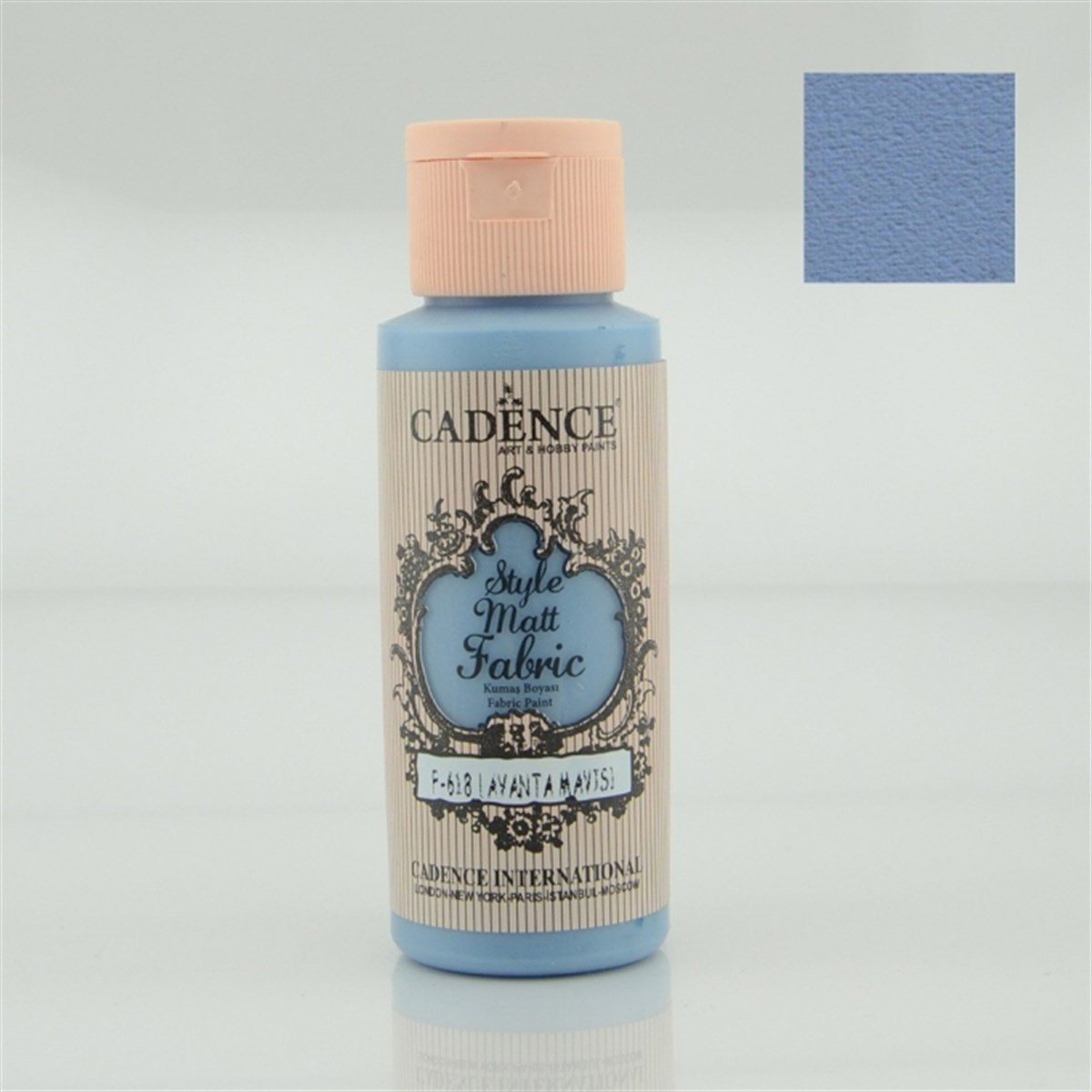 Cadence Style Matt Fabric Paint F-618 Lavender Blue 59 Ml