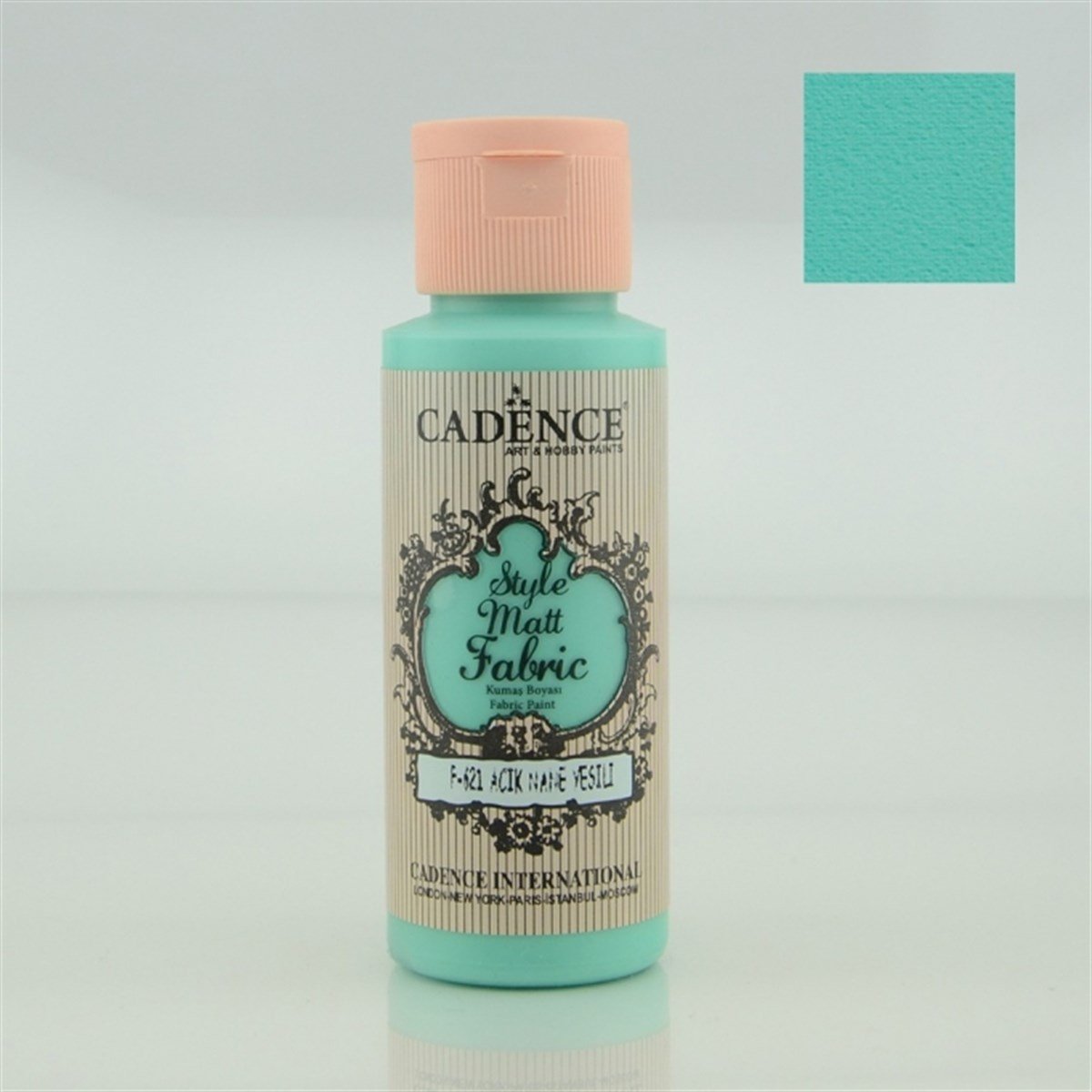 Cadence Style Matt Fabric Paint F-621 Light Mint Green 59 Ml