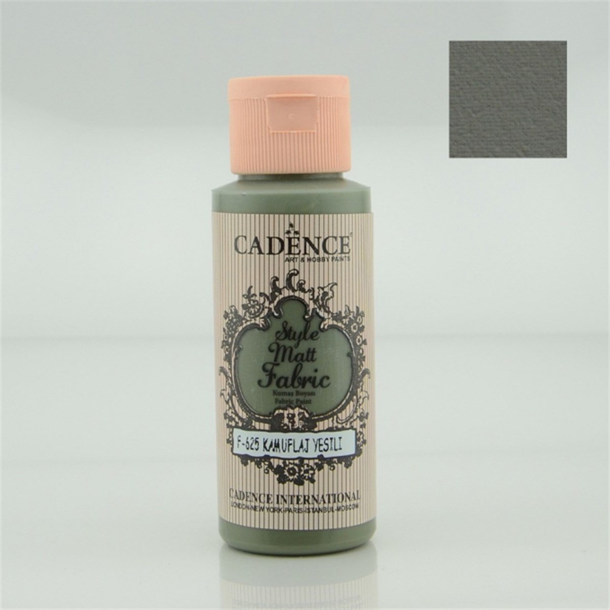 Cadence Style Matt Fabric Paint F-625 Camouflage Green 59 Ml